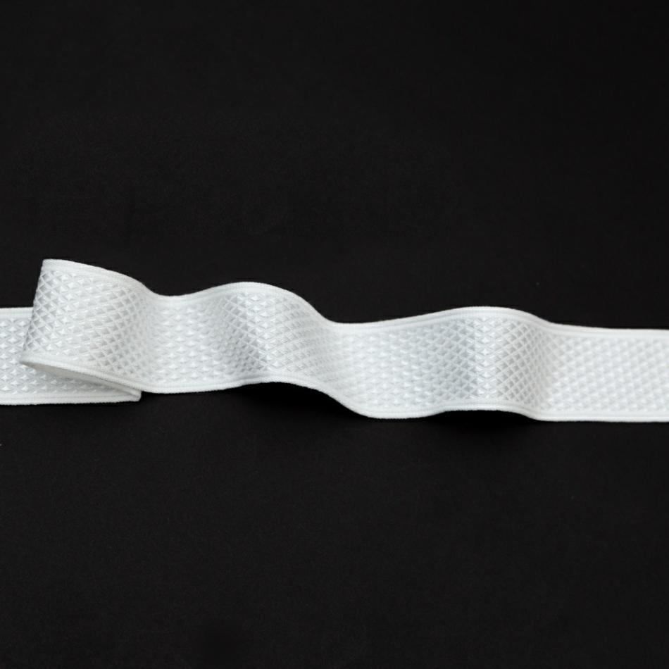 Jacquard | White Diamond Jacquard Ribbon – 1.25" Jacquard Jacquard