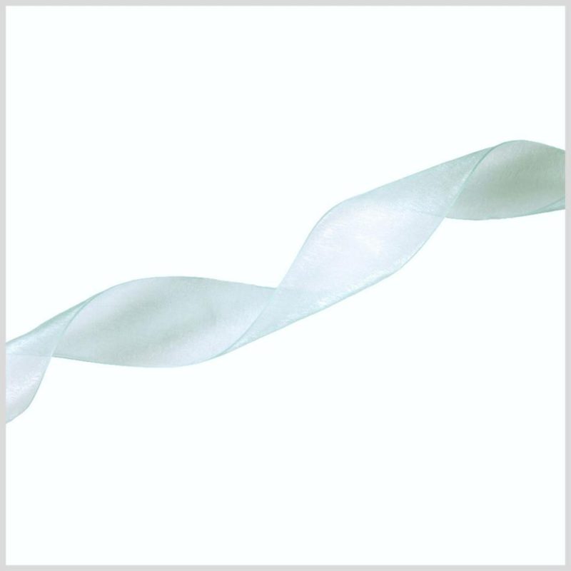 Organza | 1.5" Aqua Organza Ribbon Organza Aqua