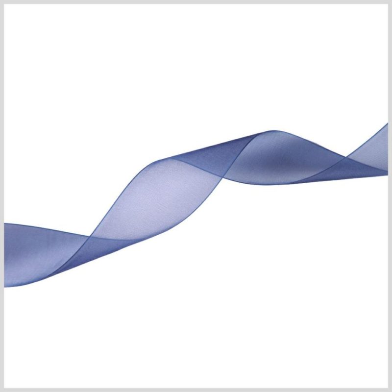 Organza | 1.5" Navy Organza Ribbon Organza Navy