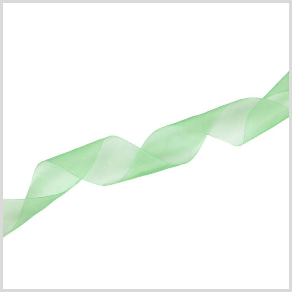 Organza | 1/4" Emerald Organza Ribbon Organza Emerald