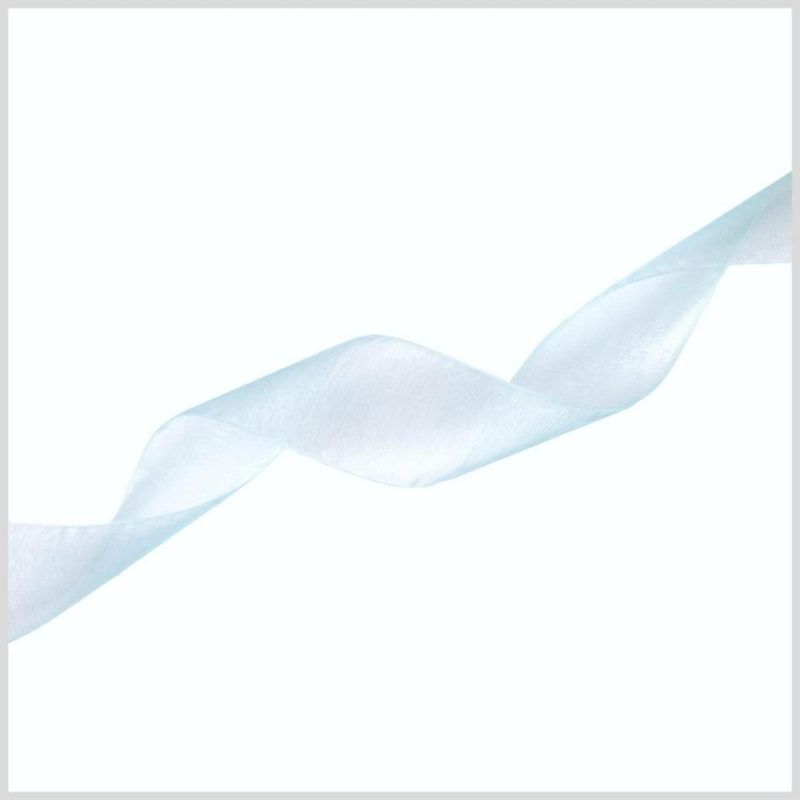 Organza | 1/4" Light Blue Organza Ribbon Organza Lt Blue