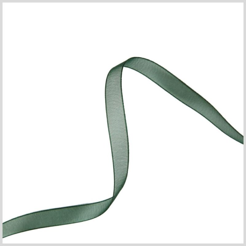 Organza | 3/8" Hunter Organza Ribbon Organza Hunter