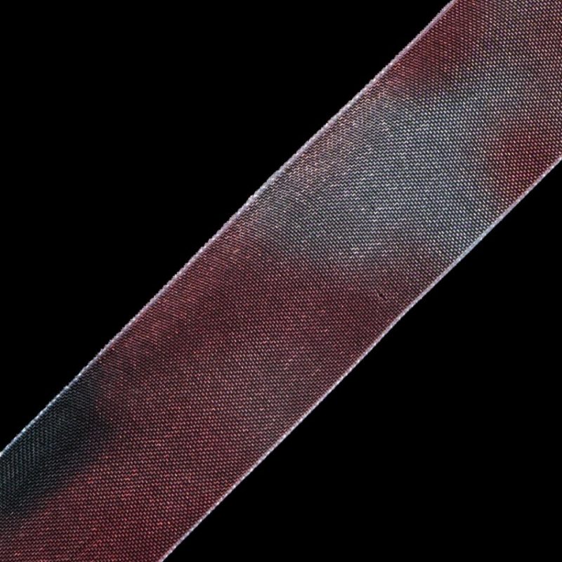 Organza | Red Tie Dye Organza Ribbon – 1" Organza Garnet Rose