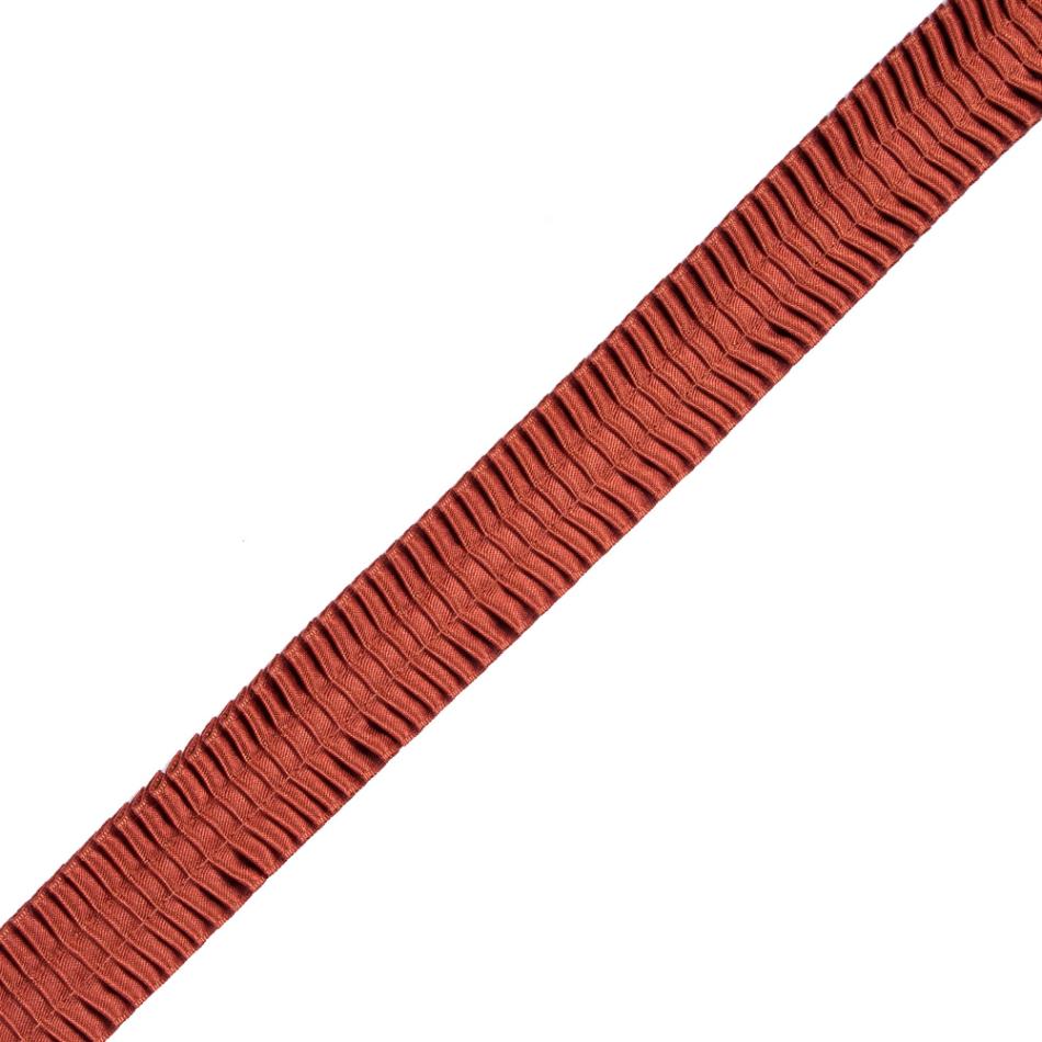 Pleated & Plisse | Copper Deep Knife Pleated Trimming – 1" Pleated & Plisse Copper