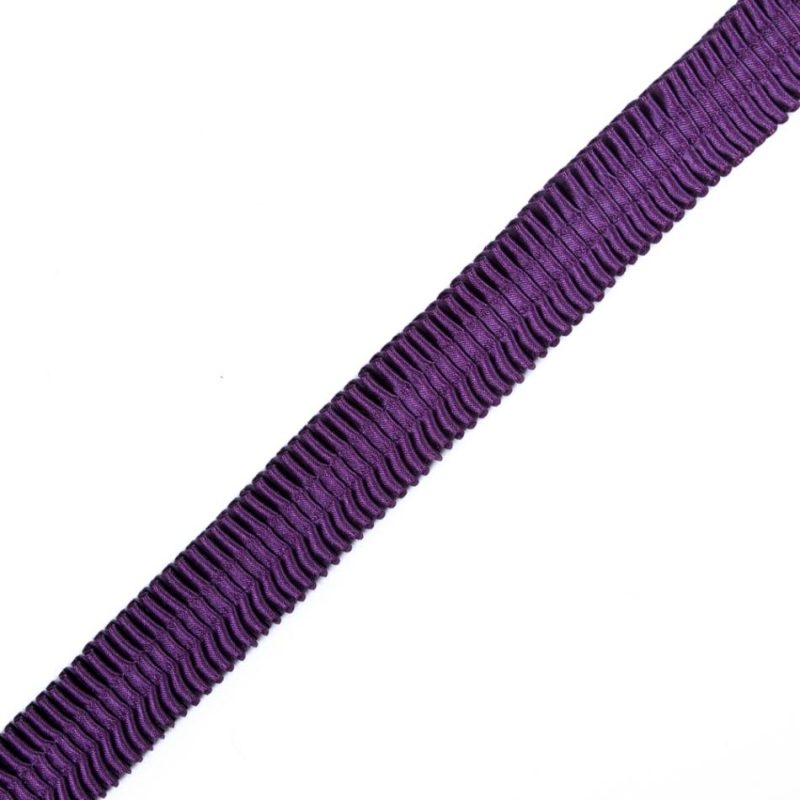 Pleated & Plisse | Dark Purple Deep Knife Pleated Trimming – 1" Pleated & Plisse Dark Purple