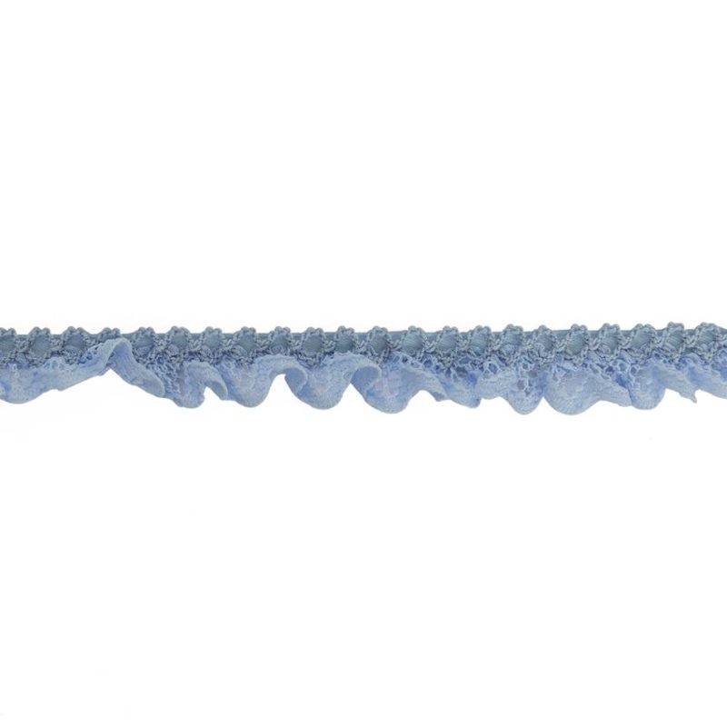 Pleated & Plisse | Periwinkle Criss Cross Crochet Trimming – 0.625" Pleated & Plisse Pleated & Plisse