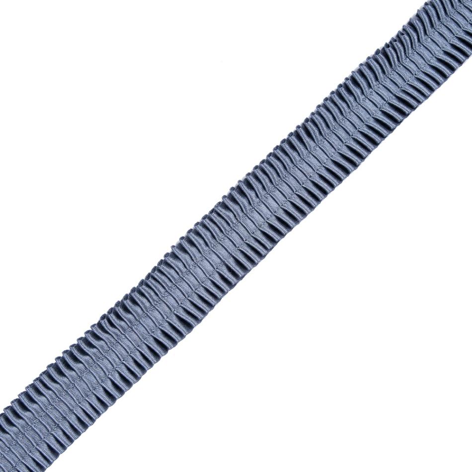 Pleated & Plisse | Charcoal Blue Deep Knife Pleated Trimming – 1" Pleated & Plisse Pleated & Plisse