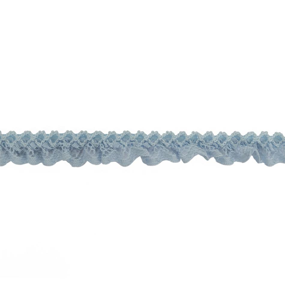 Pleated & Plisse | Baby Blue Criss Cross Crochet Trimming – 0.625" Pleated & Plisse Pleated & Plisse