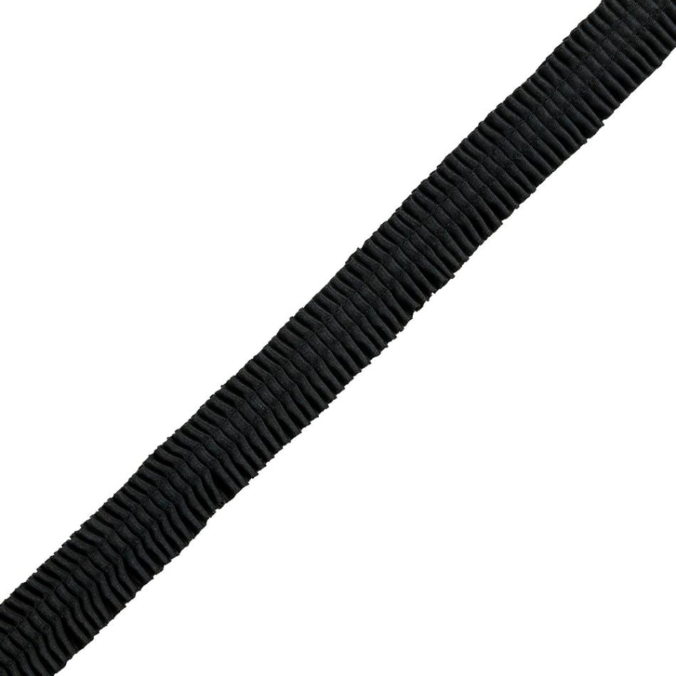 Pleated & Plisse | Black Knife Pleated Trimming – 1" Pleated & Plisse Pleated & Plisse