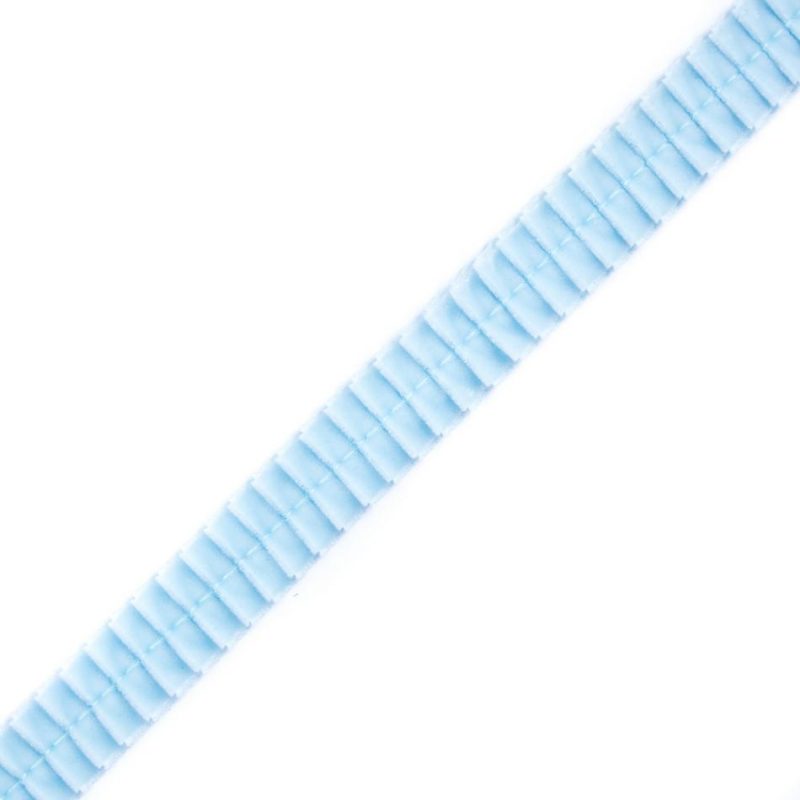 Pleated & Plisse | Sky Blue Velvet Knife Pleated Trimming – .0875" Pleated & Plisse Pleated & Plisse