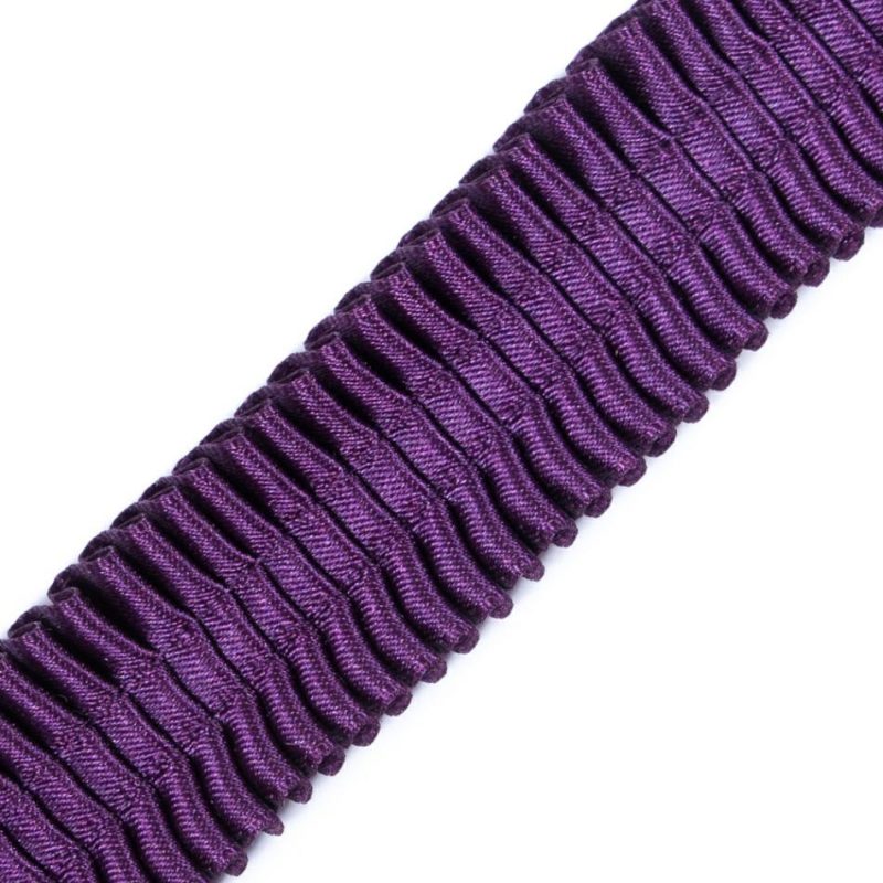 Pleated & Plisse | Dark Purple Deep Knife Pleated Trimming – 1" Pleated & Plisse Dark Purple