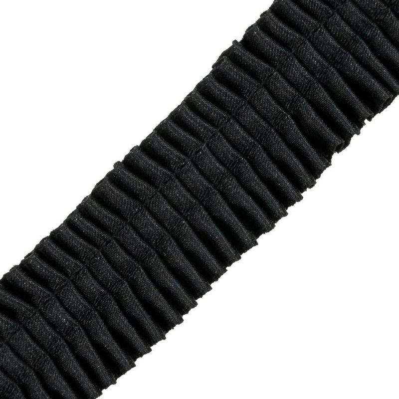 Pleated & Plisse | Black Knife Pleated Trimming – 1" Pleated & Plisse Pleated & Plisse