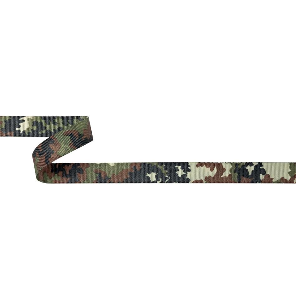 Printed | Camouflage Grosgrain Ribbon – 0.625" Printed Camouflage