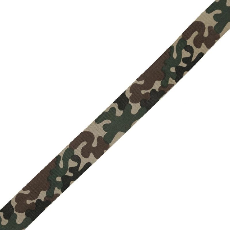 Printed | Camouflage Printed Grosgrain Ribbon – 1" Printed Printed