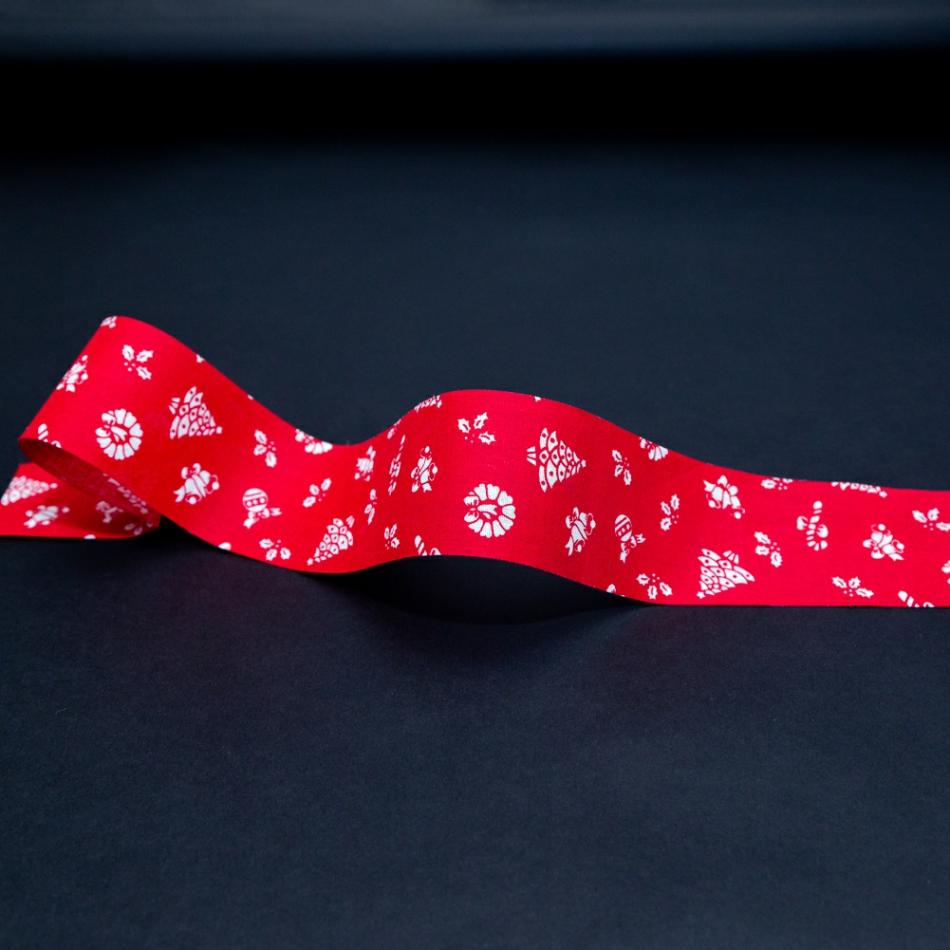 Printed | Red And White Christmas Ribbon – 1.875" Printed Printed