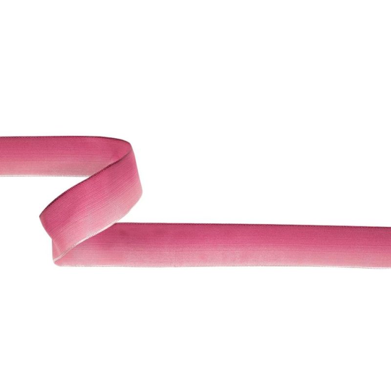 Reversible | Hot Pink Ombre Wire Edged Ribbon – 0.875" Reversible Reversible