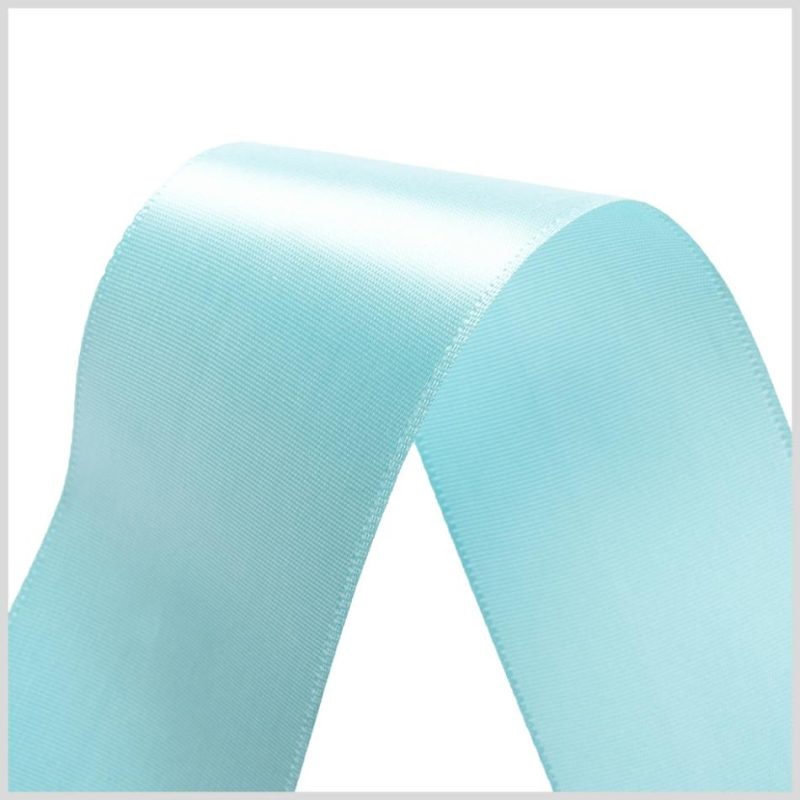 Satin | 1.5" Aquamarine Single Face Satin Ribbon Ribbons Aquamarine