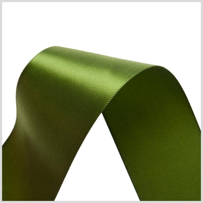 Satin | 1.5" Moss Green Single Face Satin Ribbon Ribbons Moos Green