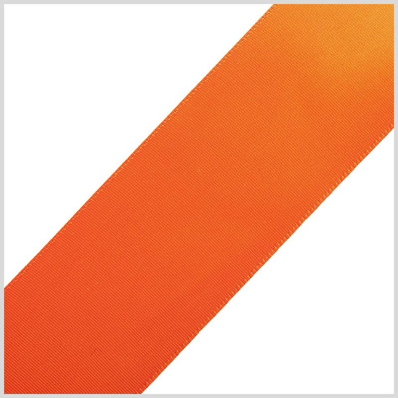 Satin | 1.5" Orange Single Face Satin Ribbon Ribbons Orange