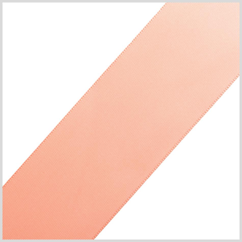 Satin | 1.5" Peach Single Face Satin Ribbon Ribbons Peach