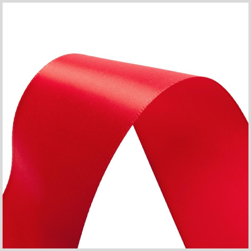 Satin | 1.5" Red Single Face Satin Ribbon Ribbons Red