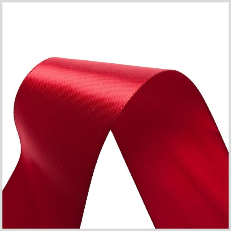 Satin | 1.5" Scarlet Single Face Satin Ribbon Ribbons Satin