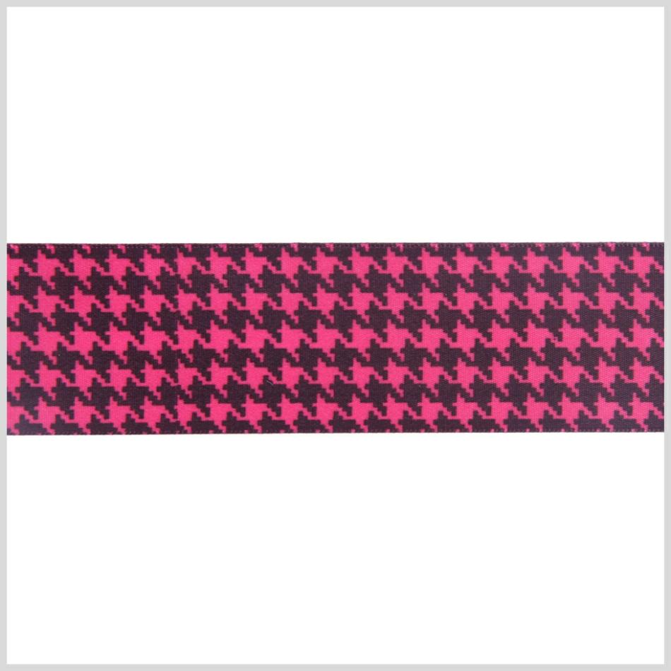 Satin | 1.5" Shocking Pink Printed Satin Ribbon Ribbons Satin