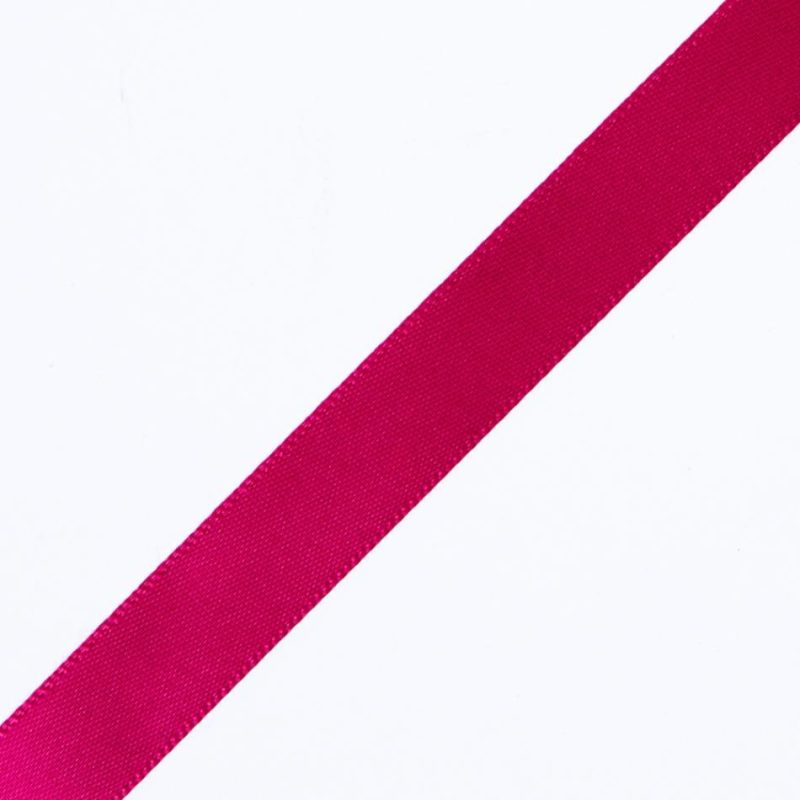 Satin | 1/2" Fuchsia Single Face Satin Ribbon Ribbons Fuchsia