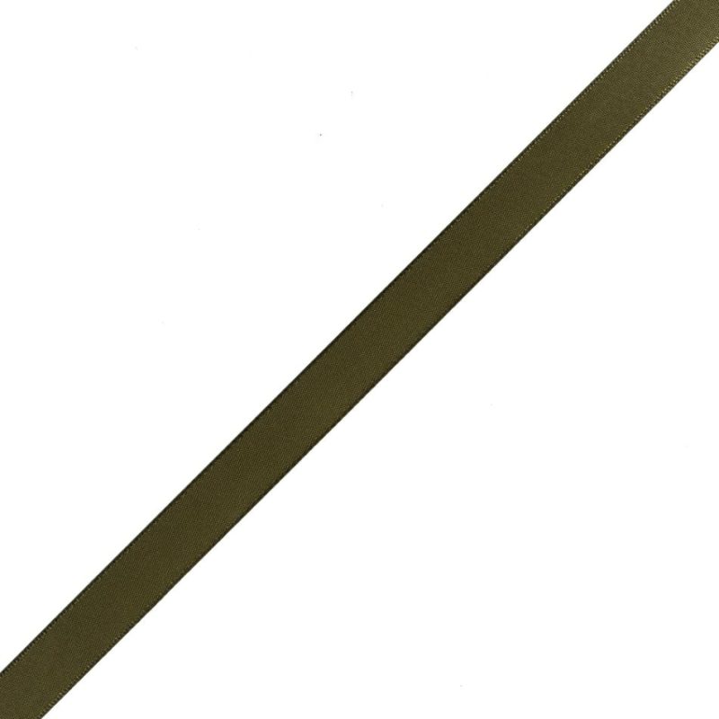 Satin | 1/2" Olive Single Face Satin Ribbon Ribbons Olive