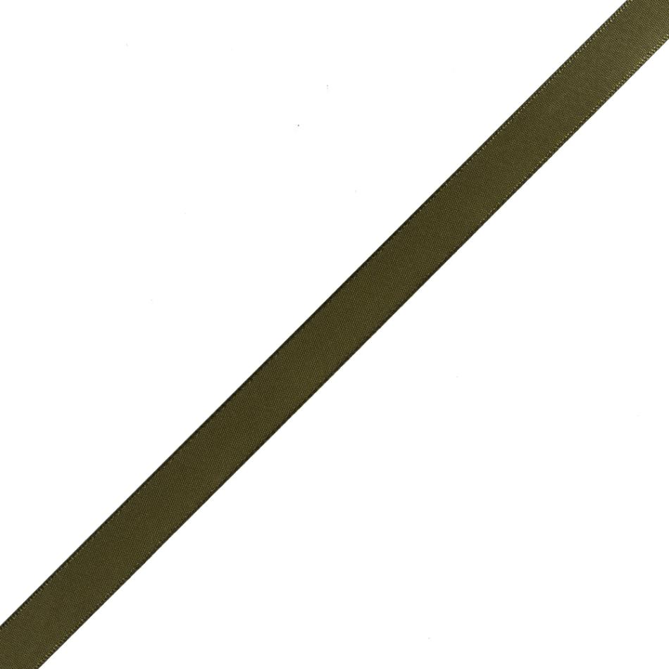 Satin | 1/2" Olive Single Face Satin Ribbon Ribbons Olive