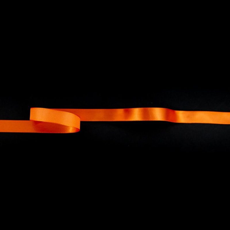 Satin | 1/2" Papaya Single Face Satin Ribbon Ribbons Papaya