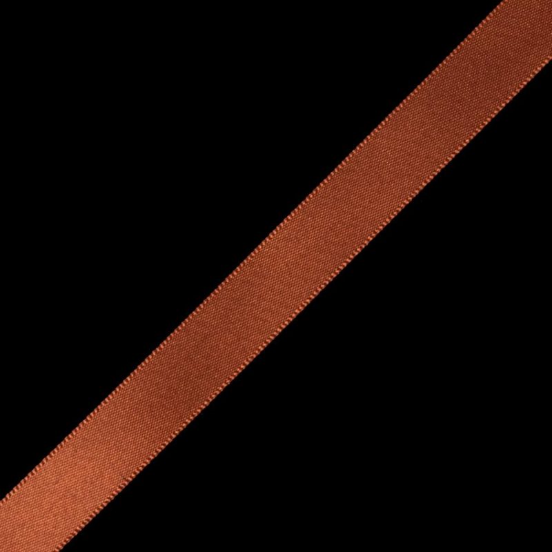 Satin | 1/2" Rust Single Face Satin Ribbon Ribbons Rust