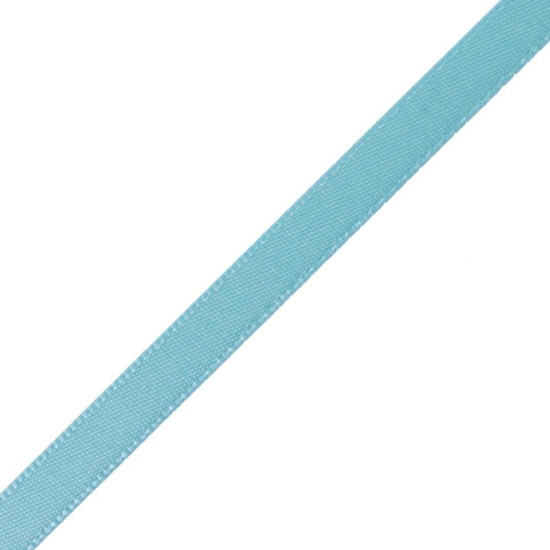 Satin | 1/4" Aquamarine Single Face Satin Ribbon Ribbons Aquamarine