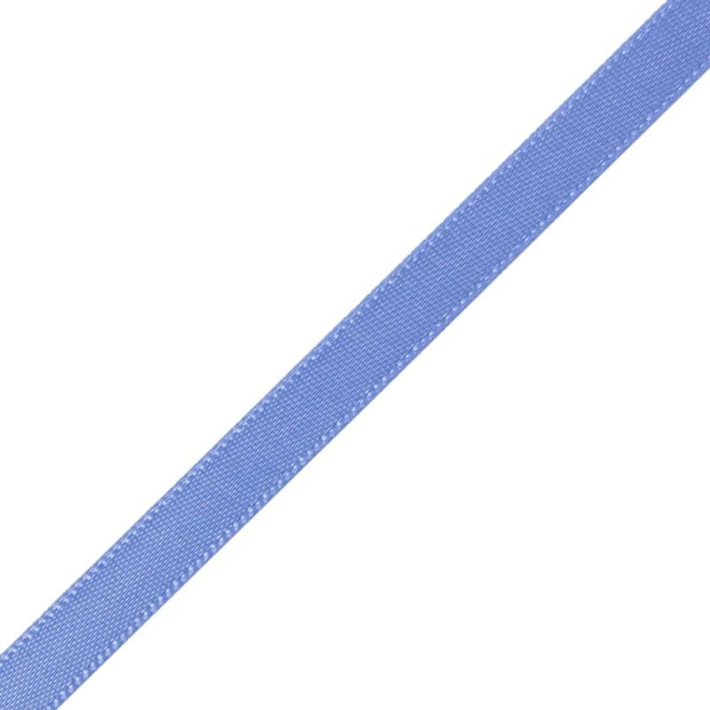 Satin | 1/4" Blue Iris Single Face Satin Ribbon Ribbons Blue Iris