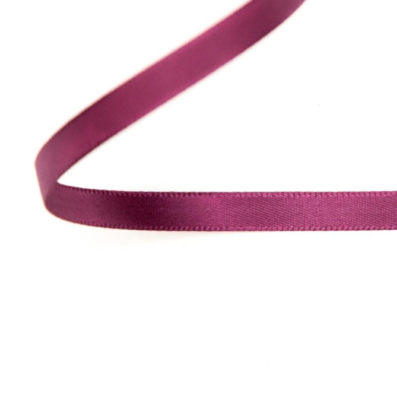 Satin | 1/4" Currant Single Face Satin Ribbon Ribbons Currant