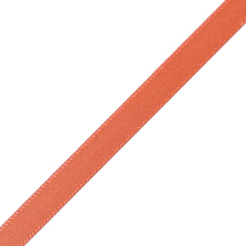 Satin | 1/4" Papaya Single Face Satin Ribbon Ribbons Papaya