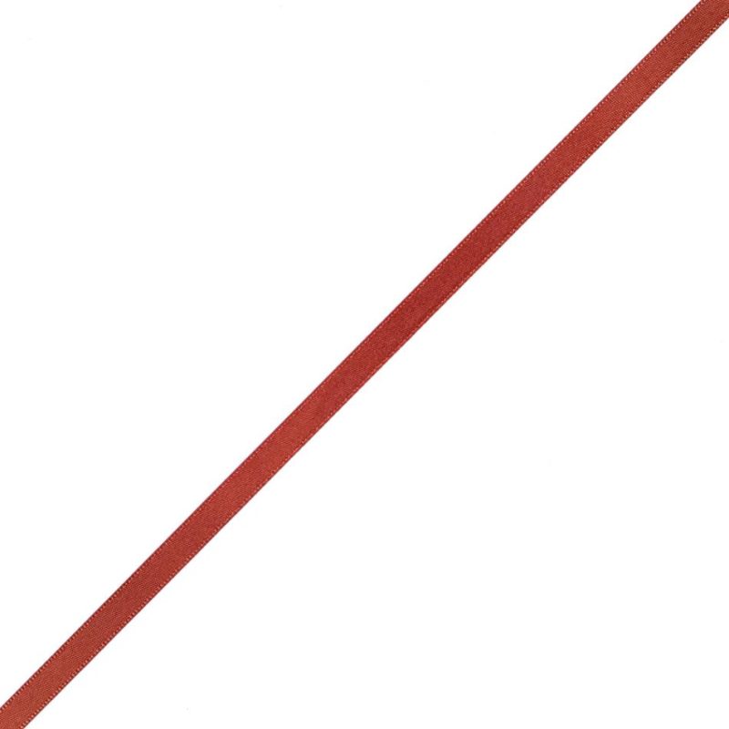 Satin | 1/4" Rust Single Face Satin Ribbon Ribbons Rust