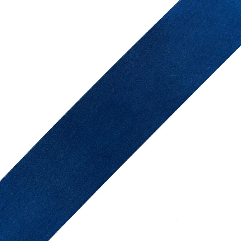 Satin | 2.25" Light Navy Single Face Satin Ribbon Ribbons Light Navy