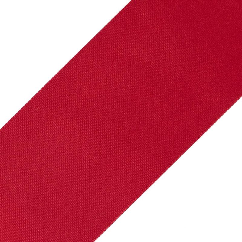 Satin | 2.25" Red Single Face Satin Ribbon Ribbons Red