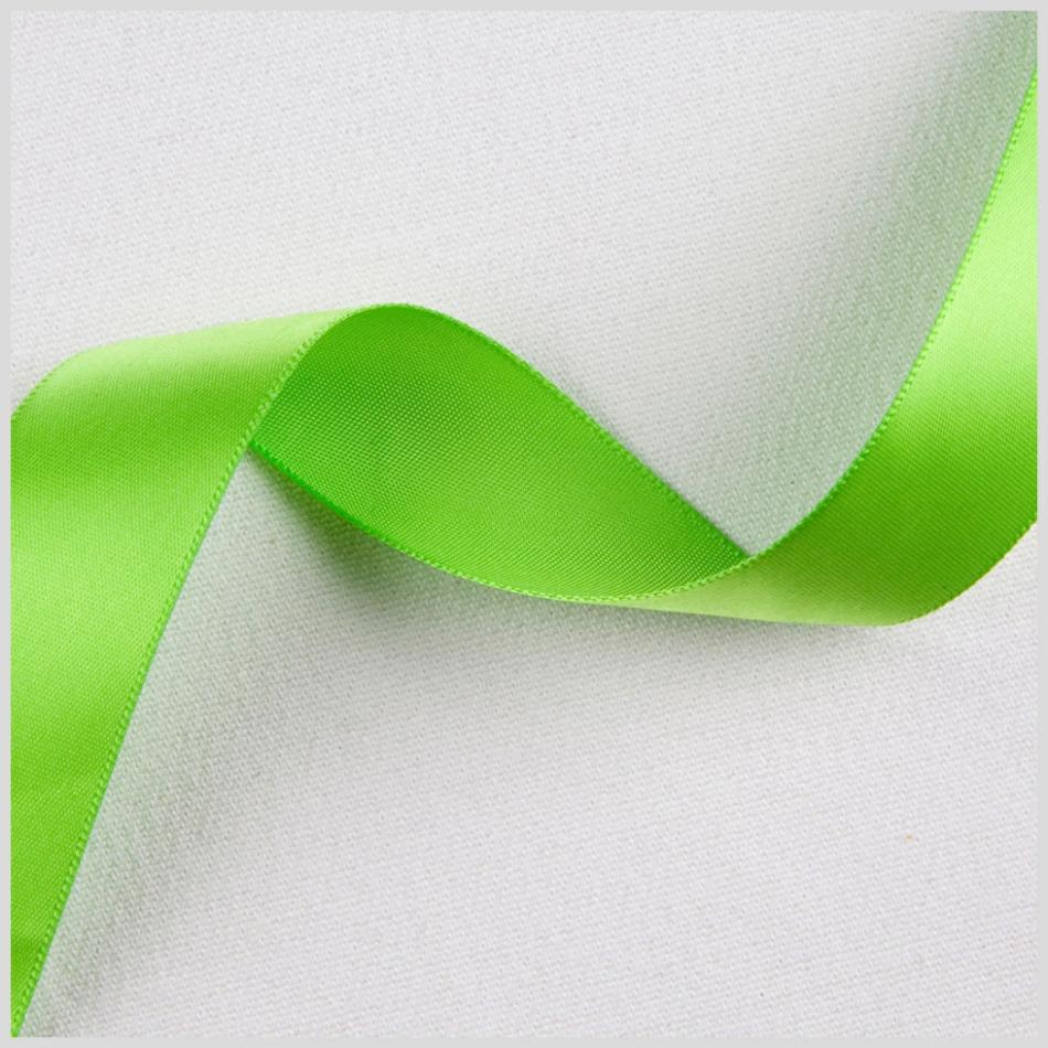 Satin | 7/8" Apple Green Single Face Satin Ribbon Ribbons Apple Green