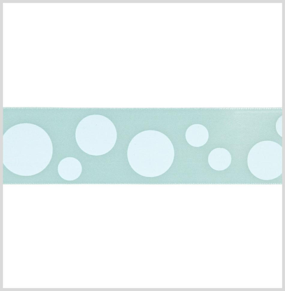 Satin | 7/8" Aquamarine/Aqua Polka Dot Satin Ribbon Ribbons Aquamarine,Aqua