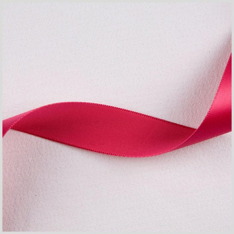 Satin | 7/8" Fuchsia Single Face Satin Ribbon Ribbons Fuchsia