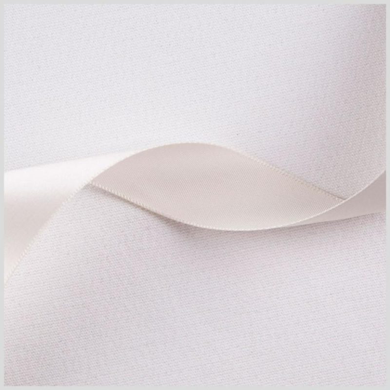 Satin | 7/8" Ivory Single Face Satin Ribbon Ribbons Ivory