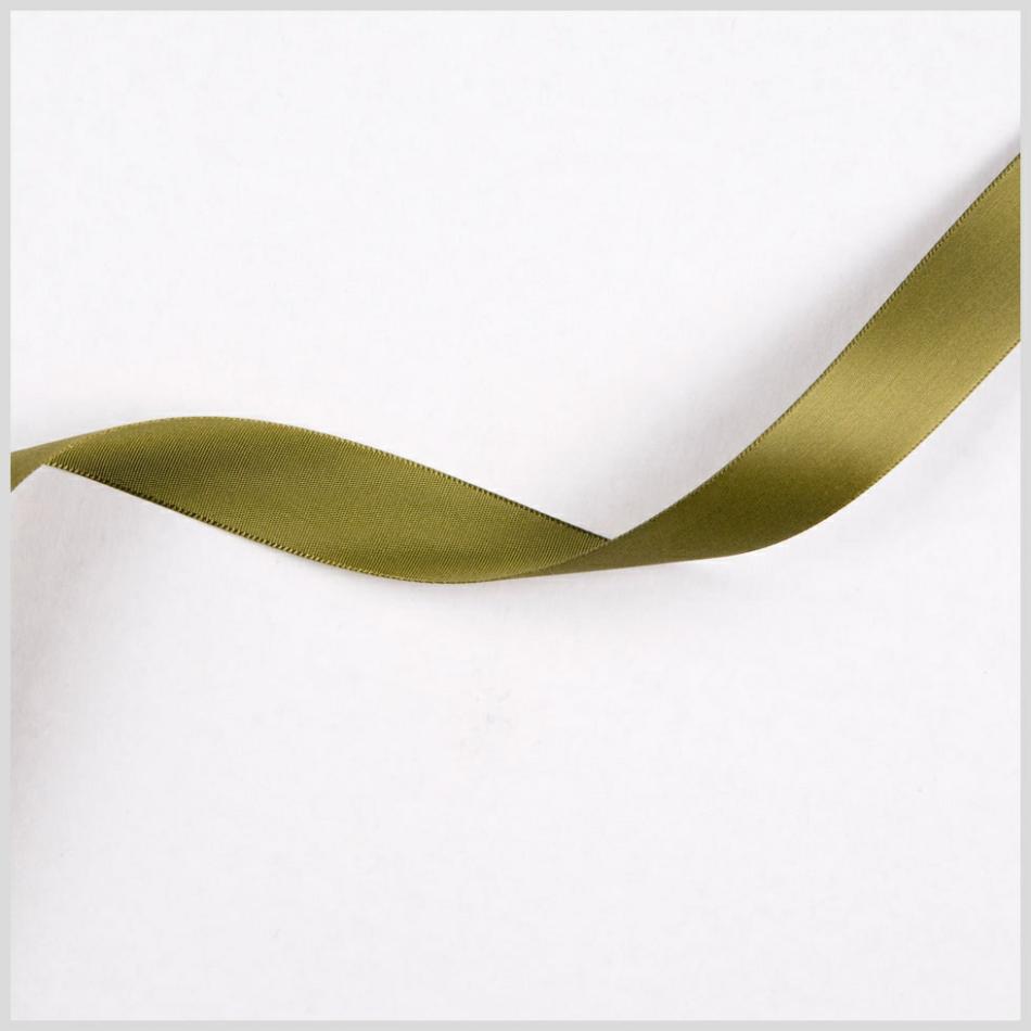 Satin | 7/8" Olive Single Face Satin Ribbon Ribbons Olive