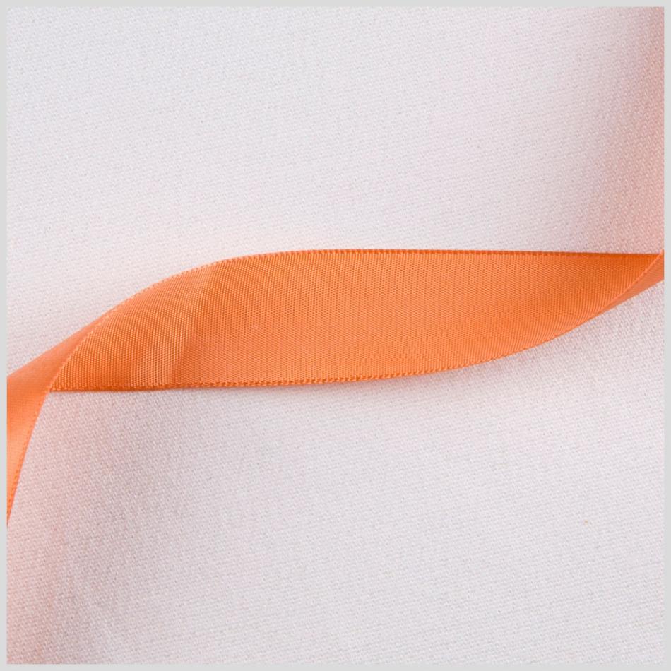 Satin | 7/8" Papaya Single Face Satin Ribbon Ribbons Papaya