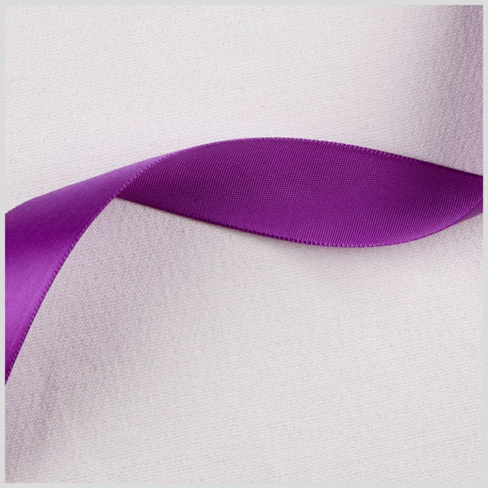 Satin | 7/8" Purple Single Face Satin Ribbon Ribbons Purple