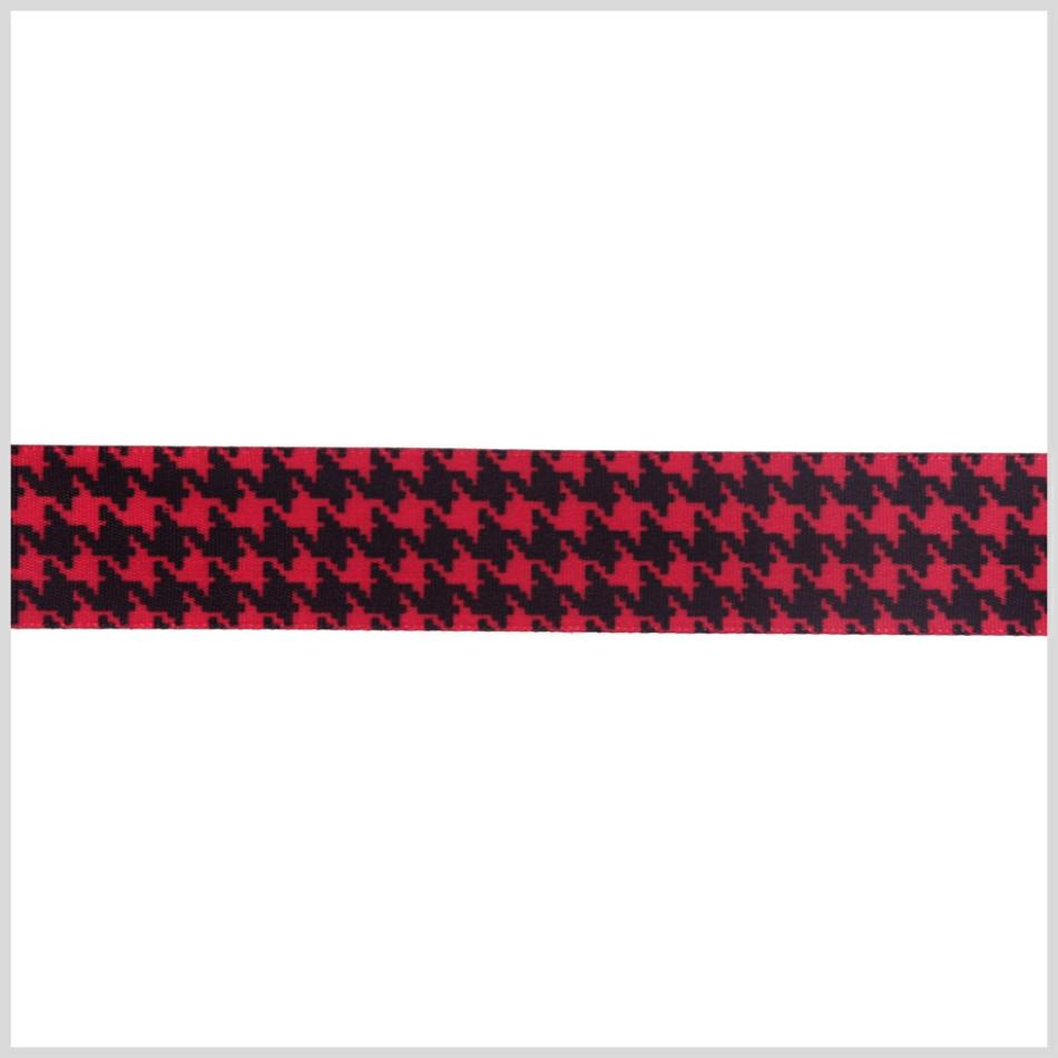 Satin | 7/8" Red Printed Satin Ribbon Ribbons Red