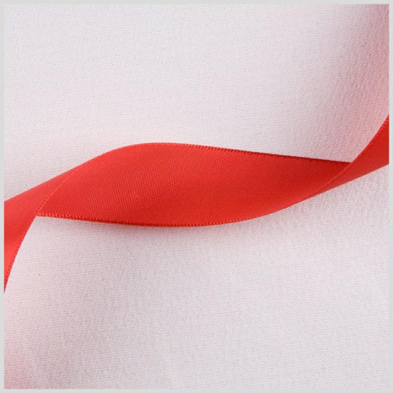 Satin | 7/8" Red Single Face Satin Ribbon Ribbons Red