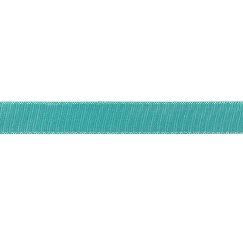 Satin | Aqua Single Faced Satin Ribbon – 0.4375" Ribbons Satin