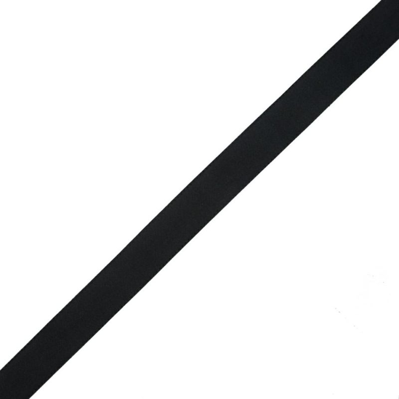 Satin | Black Single Face Silk Satin Ribbon – 1" Ribbons Black